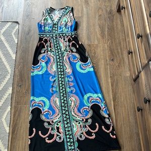 Multicolored long dress